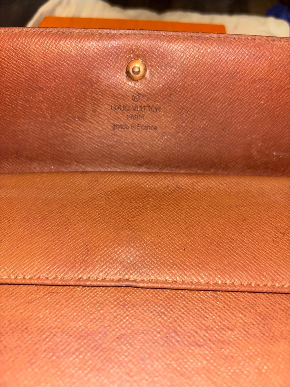 Louis Vuitton Monogram Canvas Brown and Gold Snap Wallet